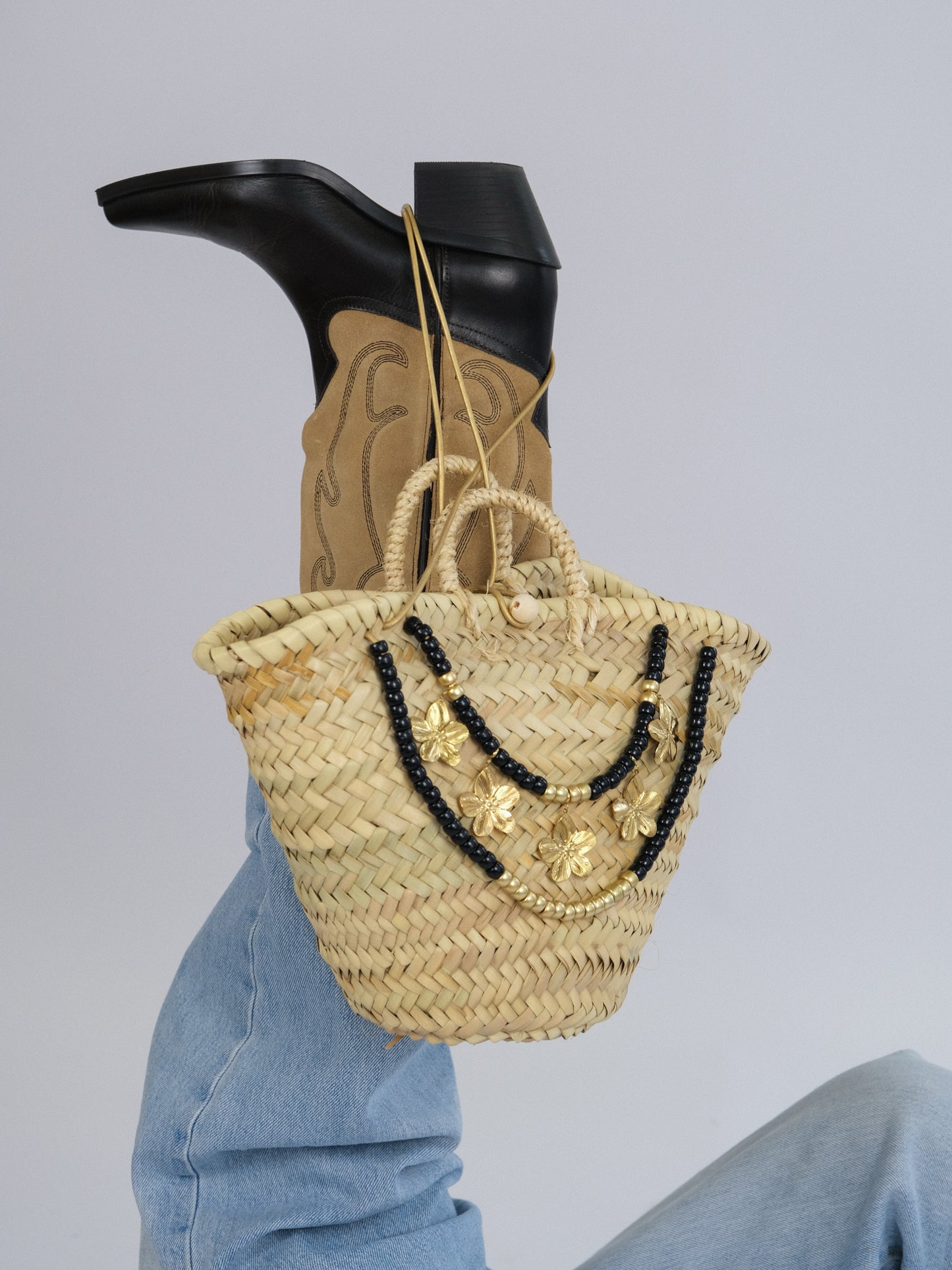 Panier Jewels — Fleurs Noir