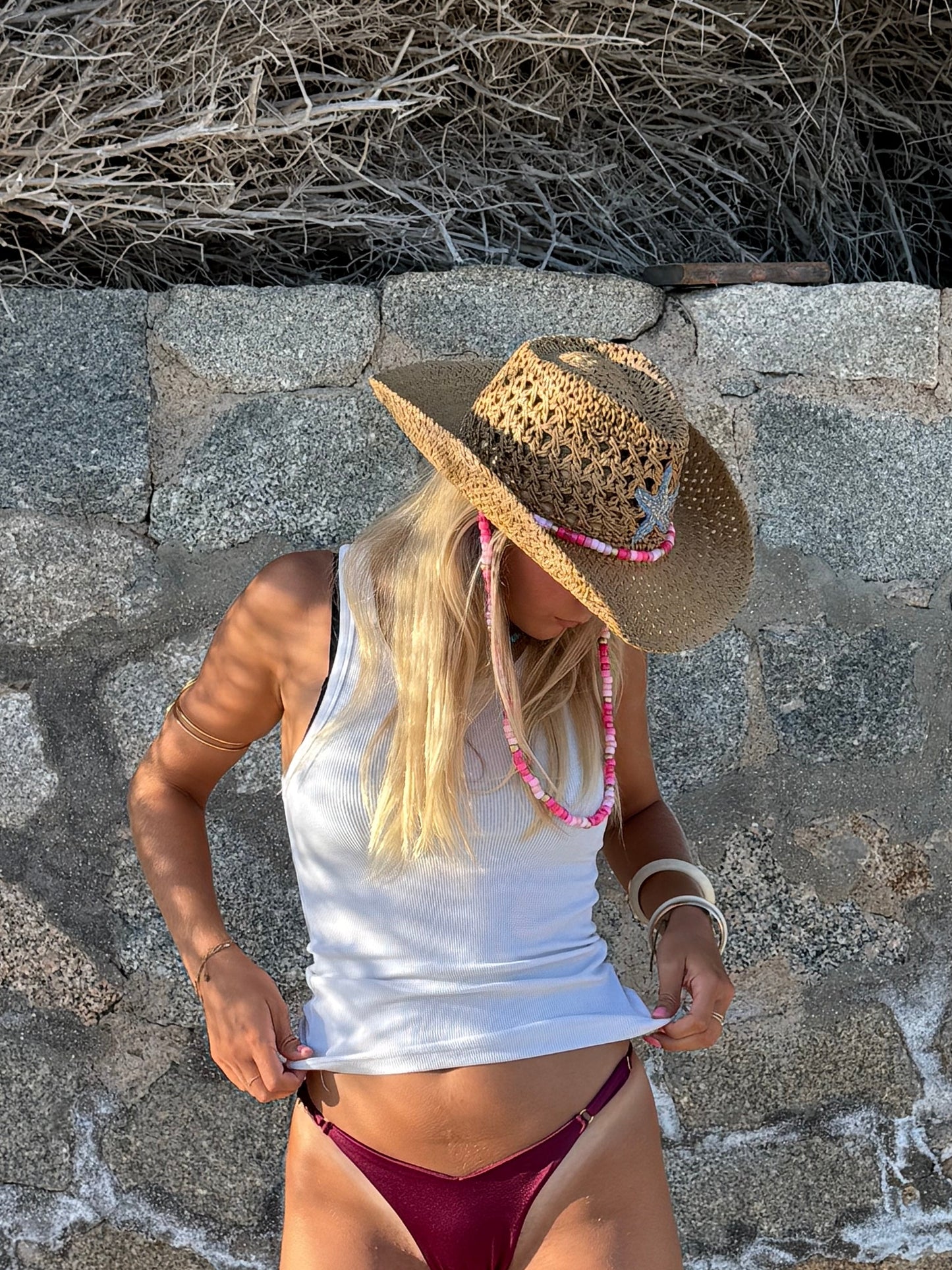 Chapeau Cowboy — Denim Rose