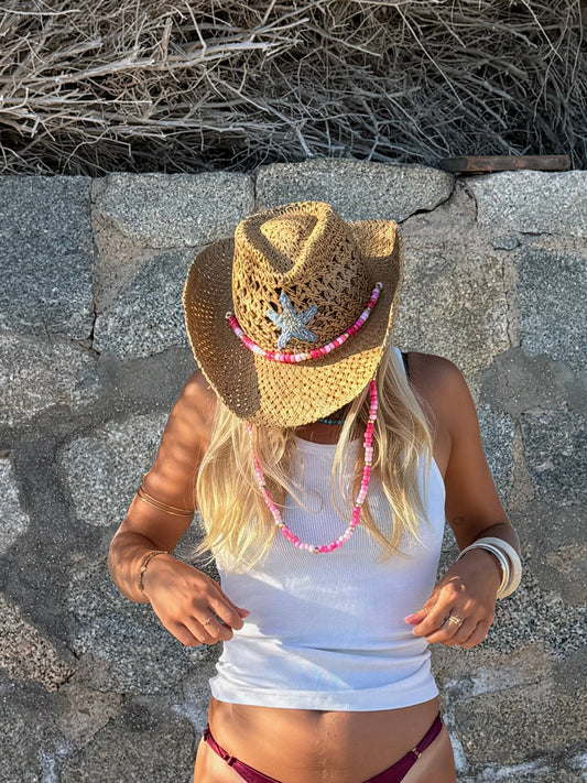 Chapeau Cowboy — Denim Rose