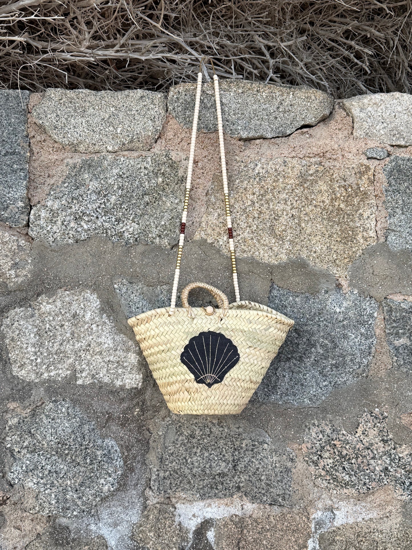 Panier Denim — Coquillage