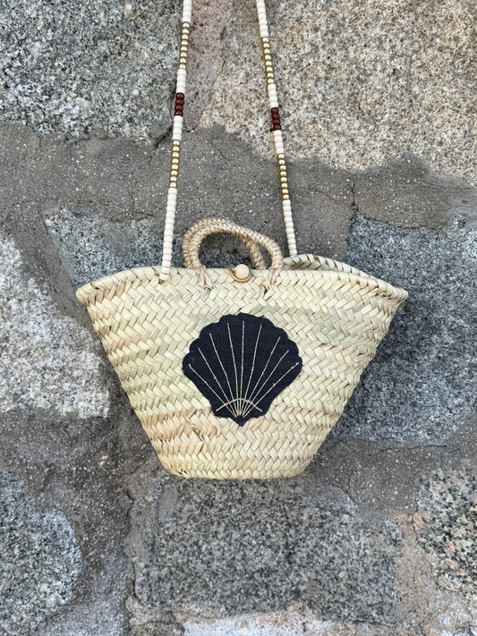 Panier Denim — Coquillage