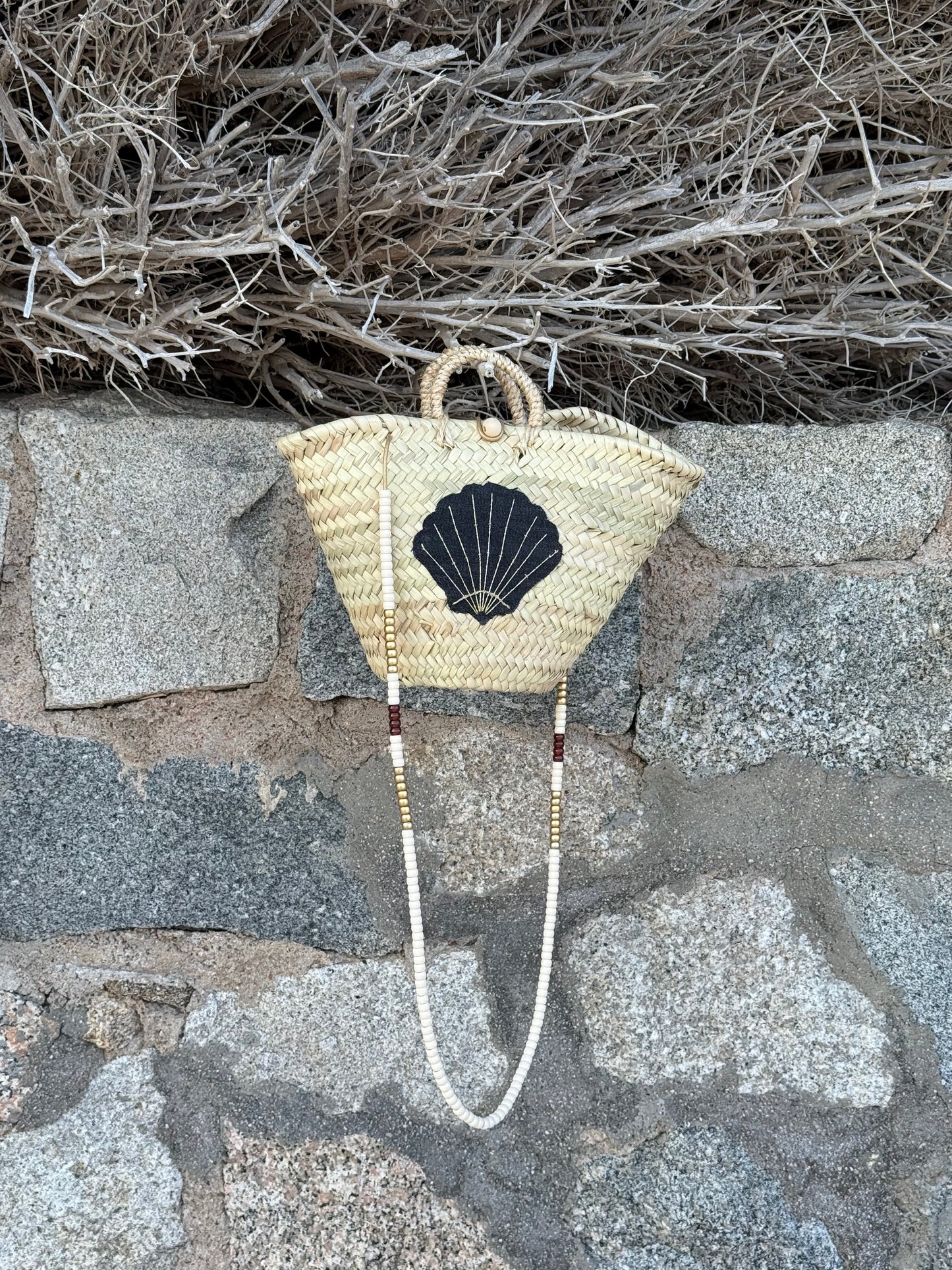 Panier Denim — Coquillage