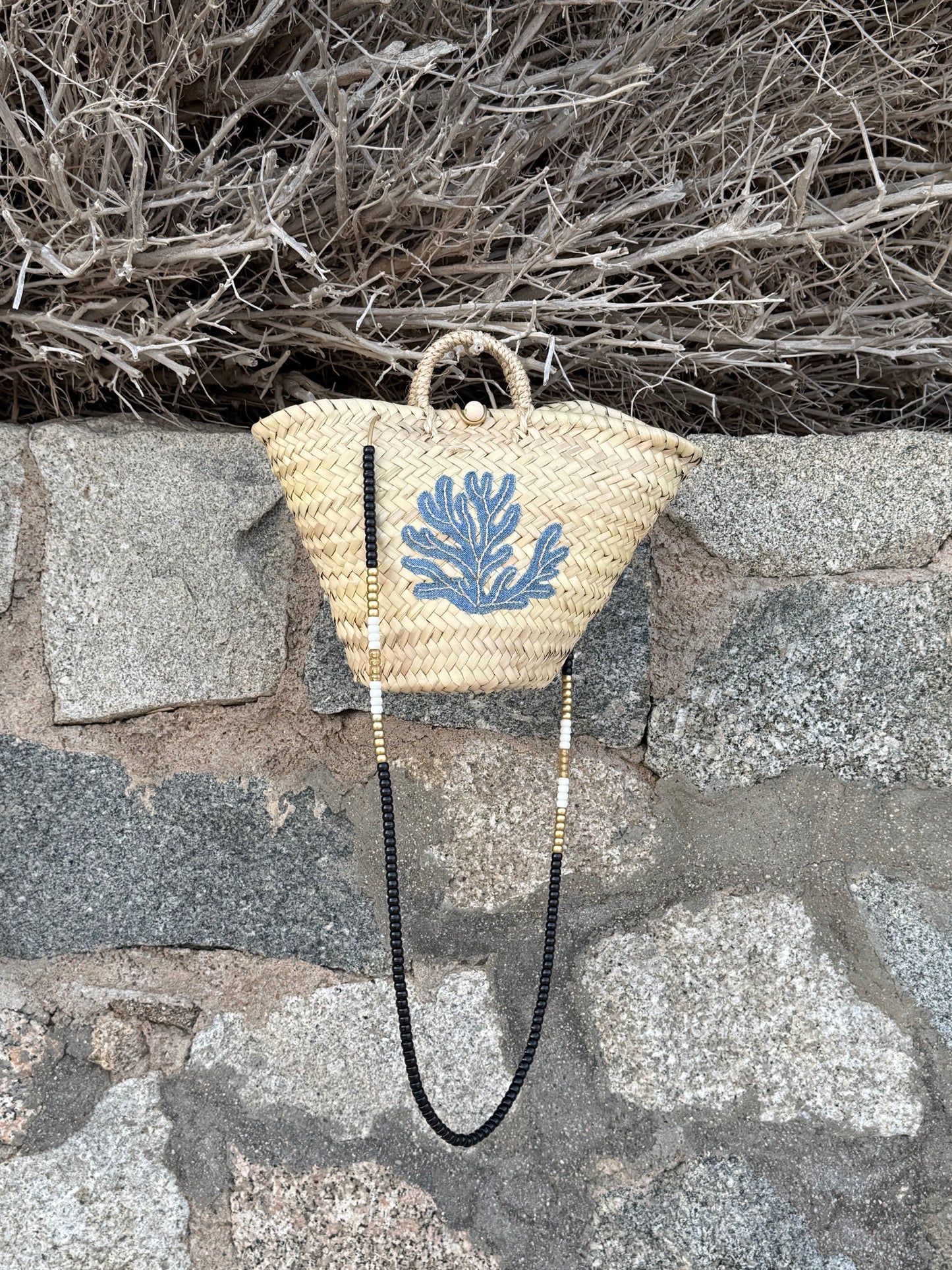 Panier Denim — Corail