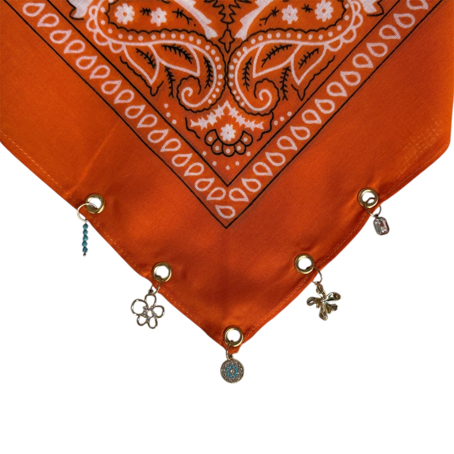 Bandana Orange — Fleurs
